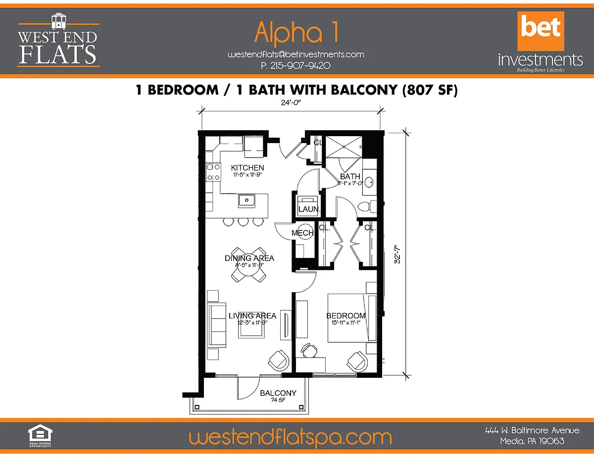 Floor plan Alpha 1