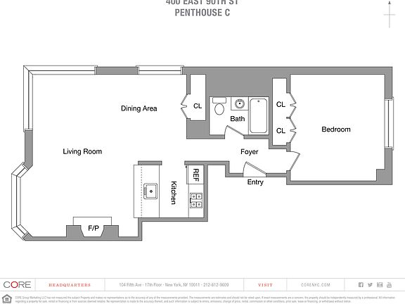 2nd image of 400 E 90th St Penthouse C