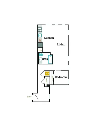 Floor plan 1X1 - C5