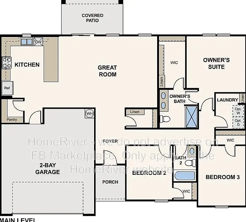 3 bed, 2.0 bath, 1656 sqft, $1,645 — Photo 2