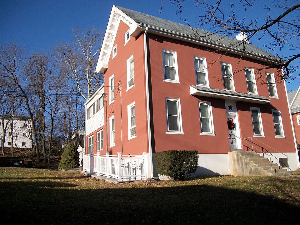 Front and side of apartment house.