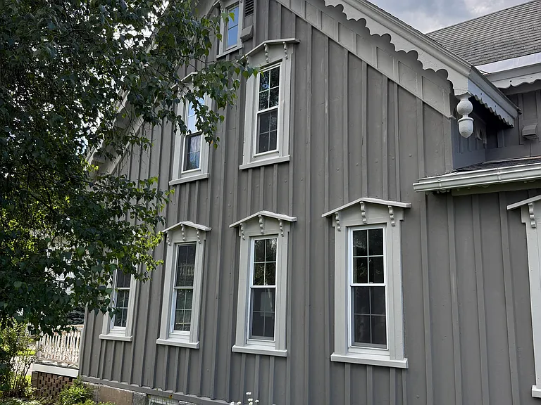 Right side of home.