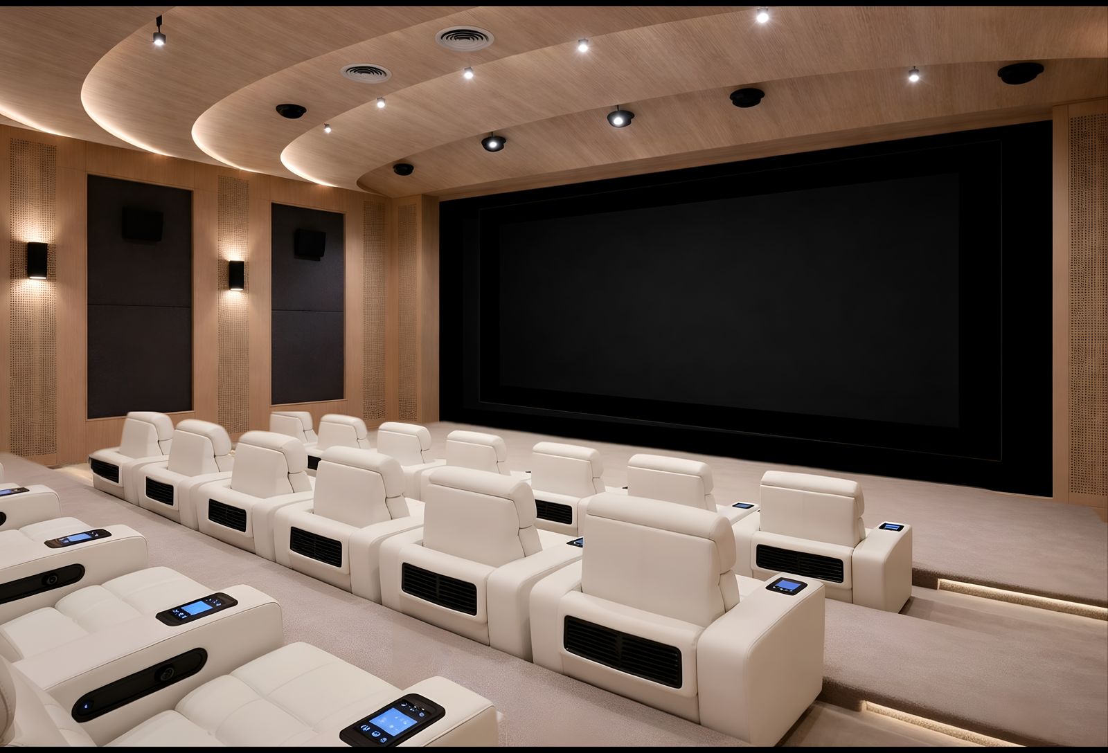  Private cinema designed for an elevated viewing experience.