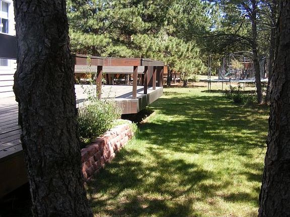 Back deck and yard - 1/2 acre+