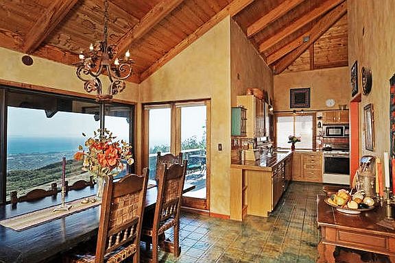 kitchen and dining area