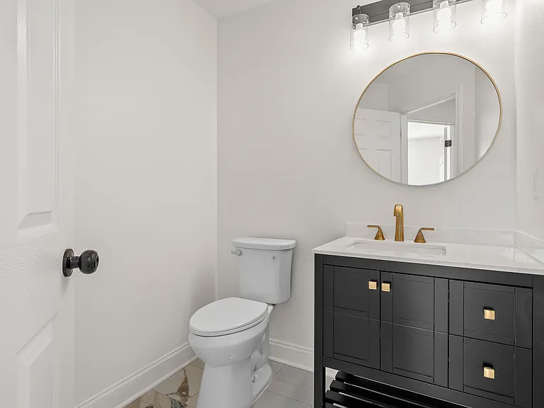 guest powder room (downstairs)