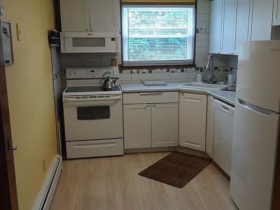 Kitchen with electric range
