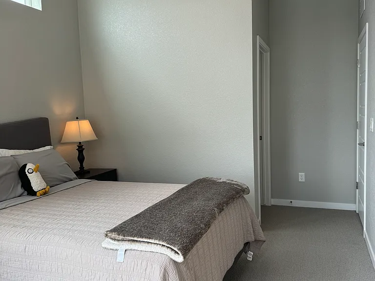 Entry showing master closet to the left