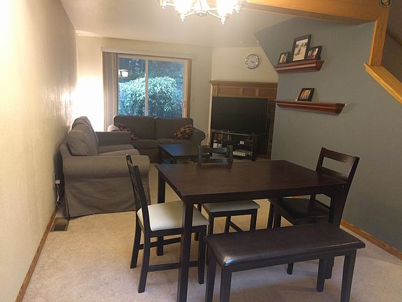 living room.. it's roomier than it appears. TV stand is hid