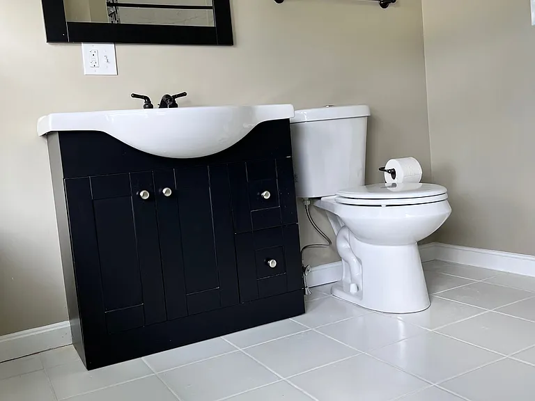 First floor half bath
