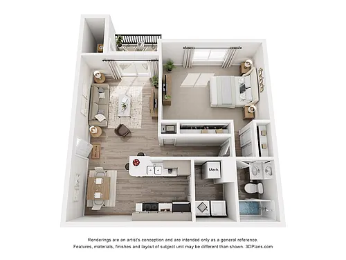 Floor plan 1B1B R