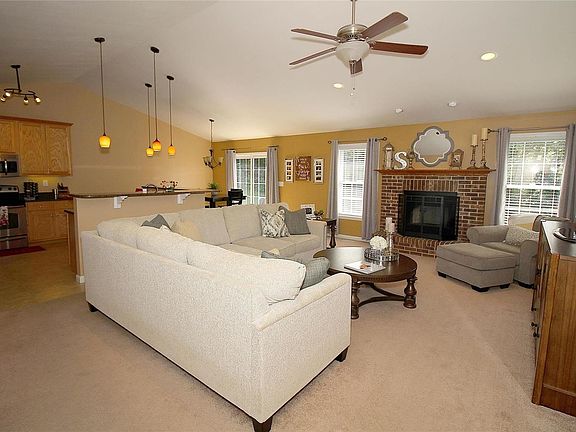 Vaulted, open floor plan!