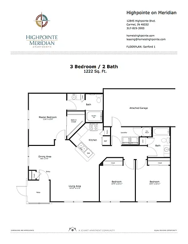 Floor plan T1 Sanford 1 - 3.2 (Att Gar)