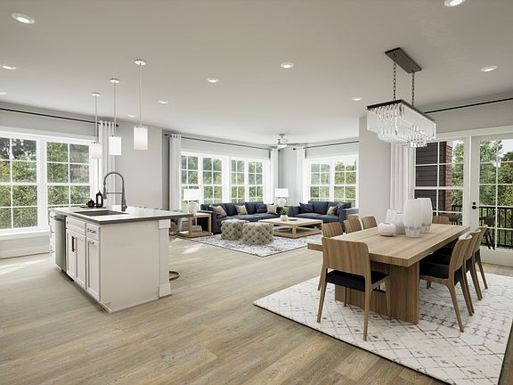 Open great room feel