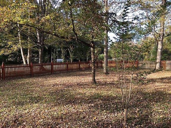 Large fenced backyard 