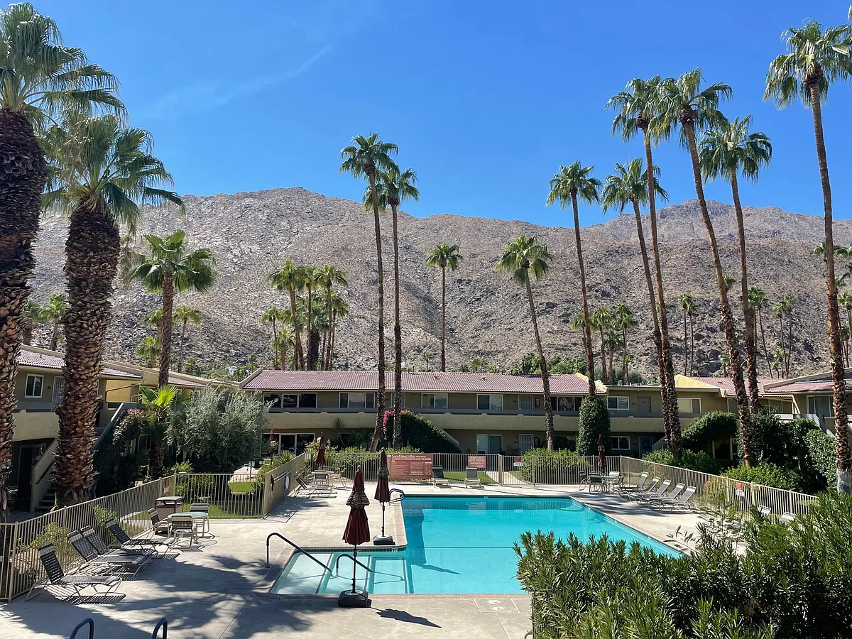 Photo 2 of 11 - 1900 S Palm Canyon Dr - Palm Springs, CA View from front patio - 1900 S Palm Canyon Dr