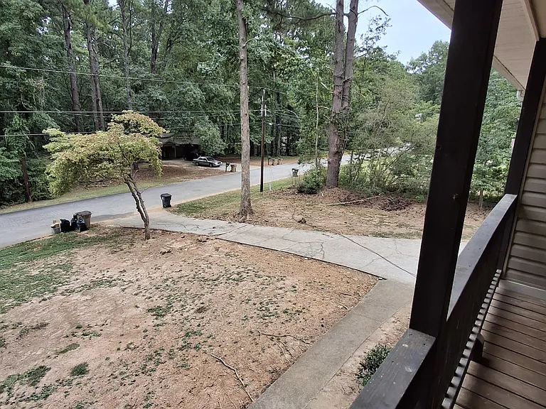 View from patio 
Overlooking the street (peaceful)