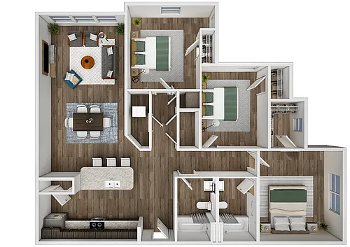 Floor plan 3 Bedrooms