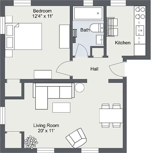 Floor plan Garden Apartment