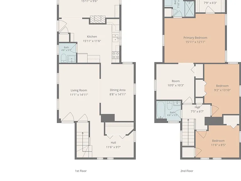 Floor plans both levels.