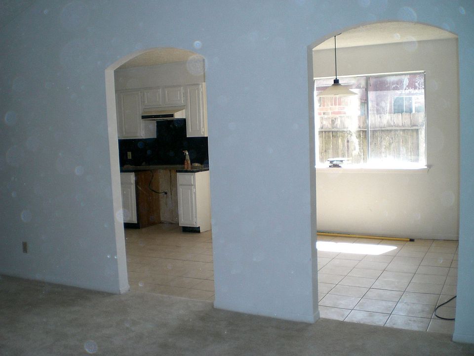 View from living room looking into kitchen