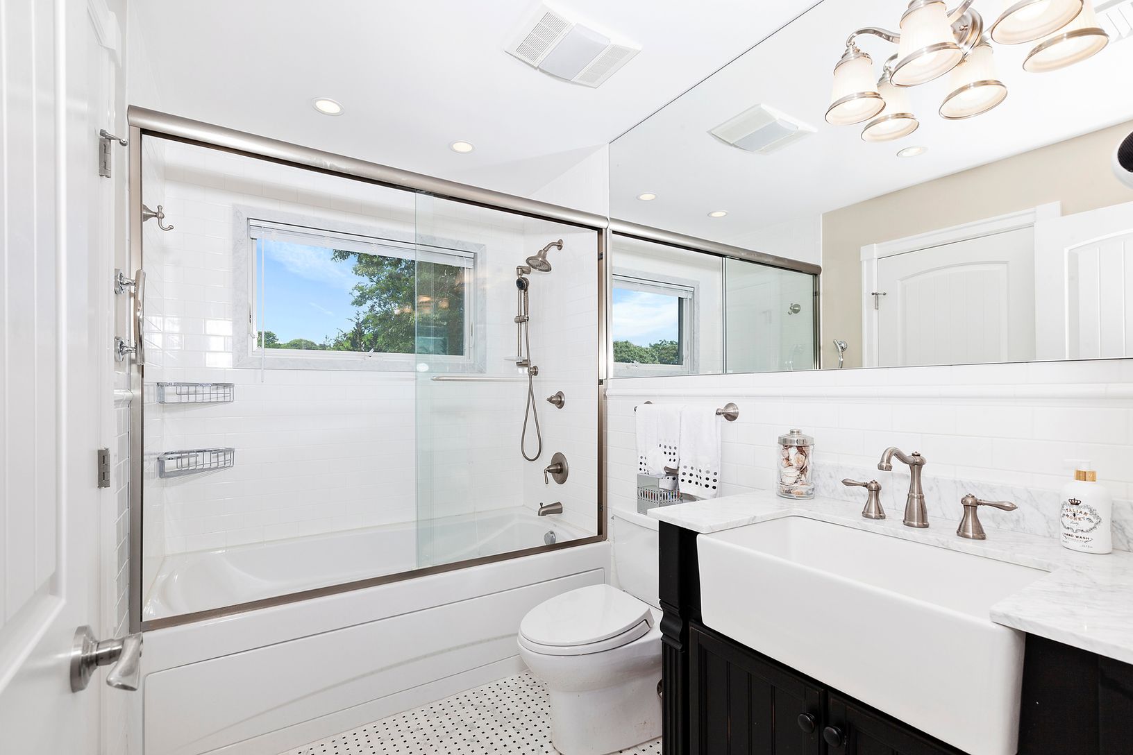  one of four bathrooms