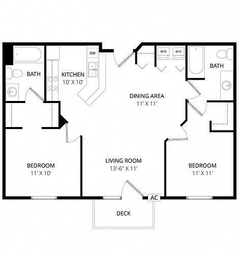 Floor plan 2 X 2