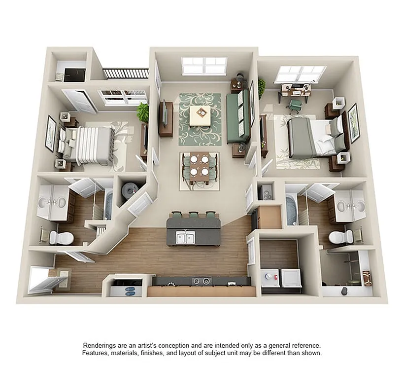 Floor plan B1 | Renovated
