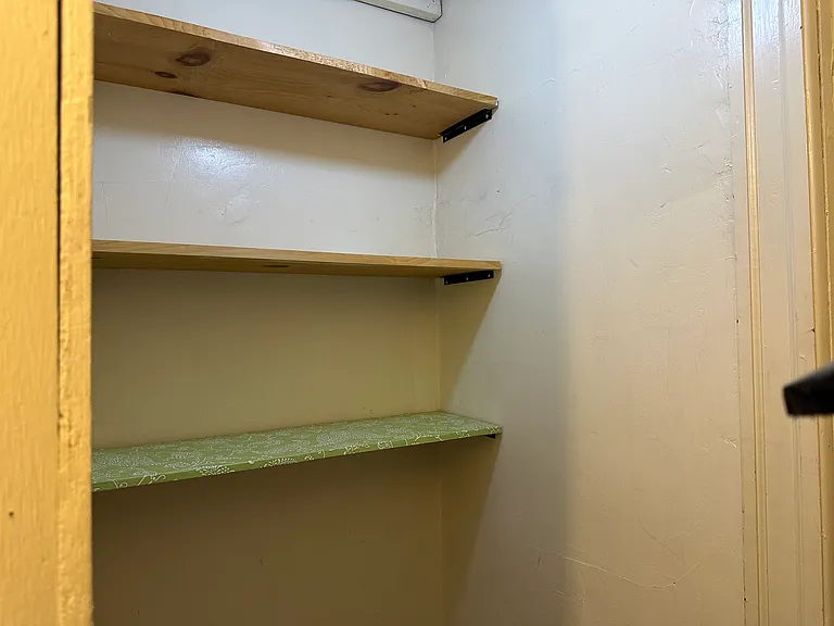 storage nook in closet
