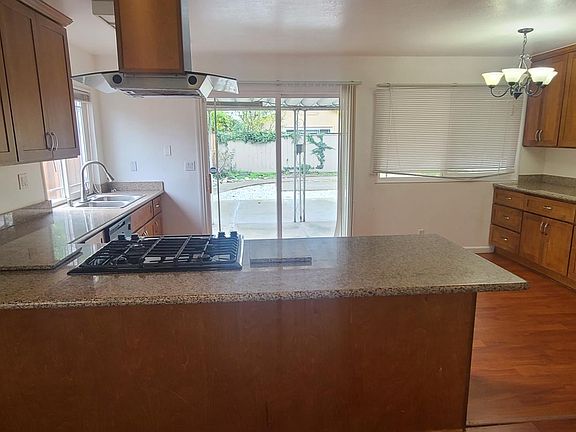 New stone counter tops with High range and oven .