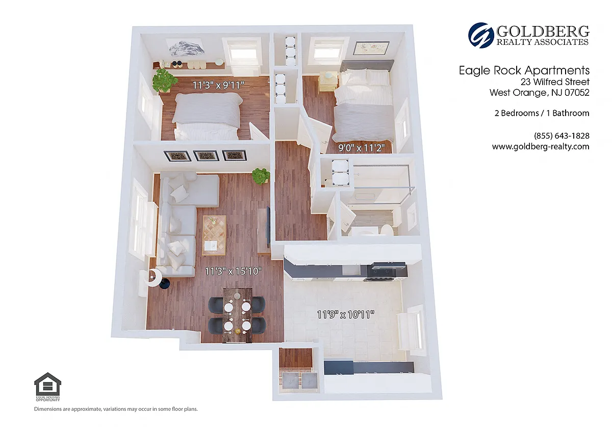 Floor plan Two bedroom