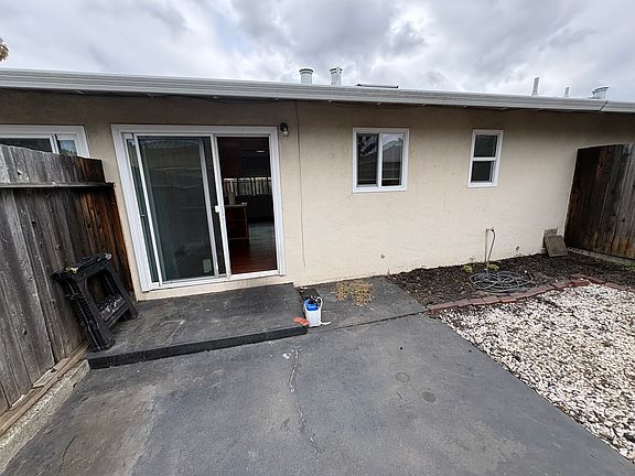 Backyard sliding door