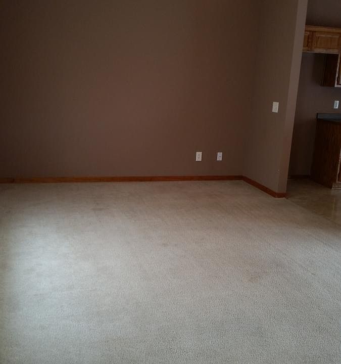 Open floor plan and high ceilings.