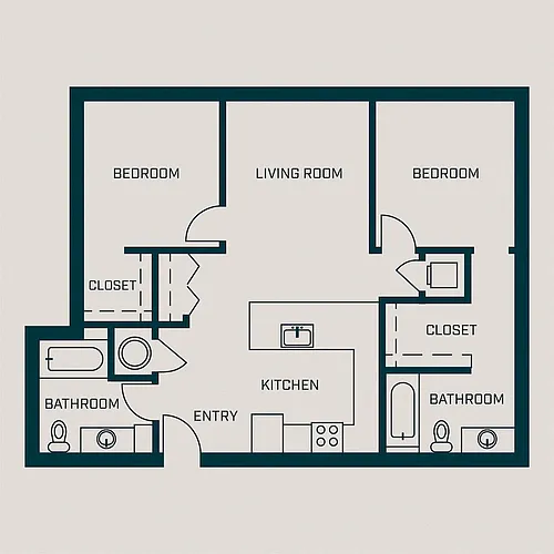 Floor plan The Colfax