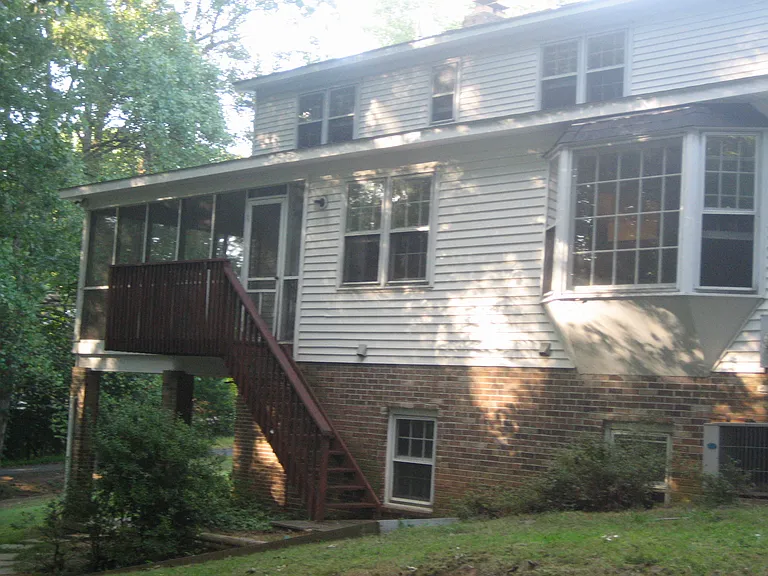 Rear of house