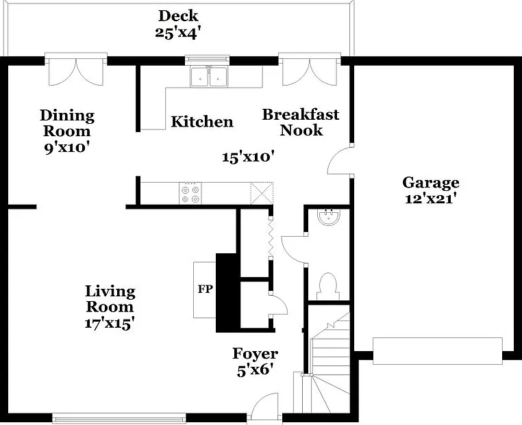 3 bed, 2.5 bath, 1544 sqft, $1,970 — Photo 3