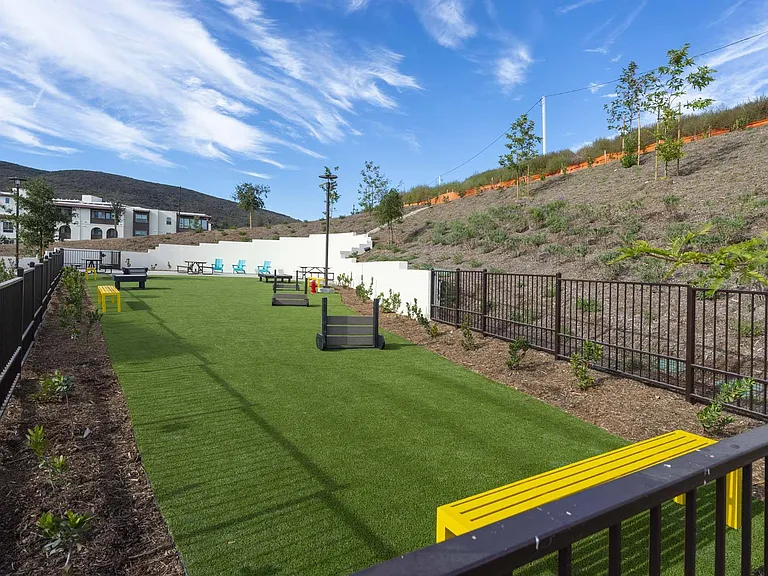 Let your furry friends run and play in our spacious dog park, the perfect spot for fun and exercise.