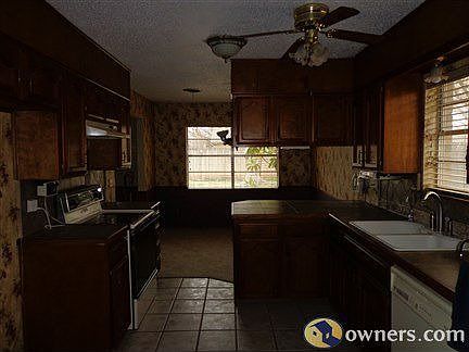Kitchen toward dining room