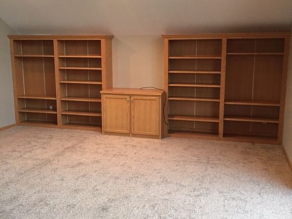 Custom built-ins in living room