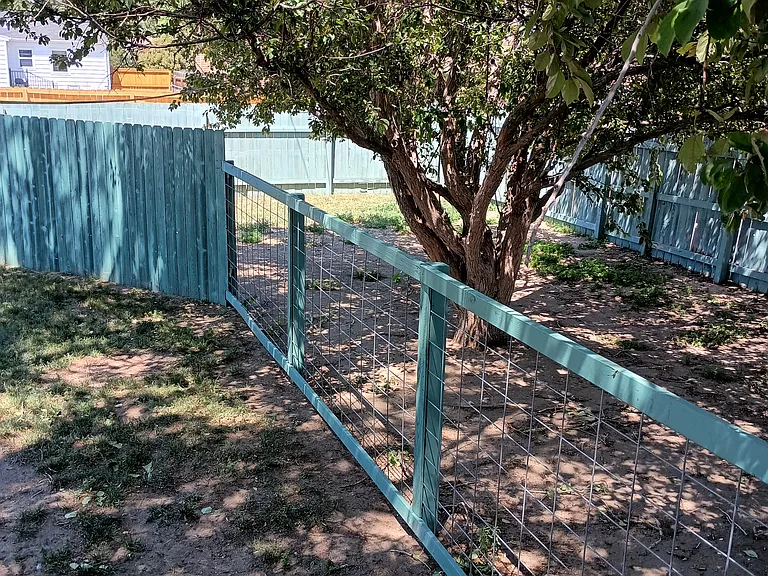 Gated & fenced storage area for trailers or equipment