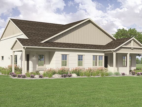 Classic Elevation of Villa Three at Villa Portfolio at Brighton Crossings in Brighton, Colorado by B