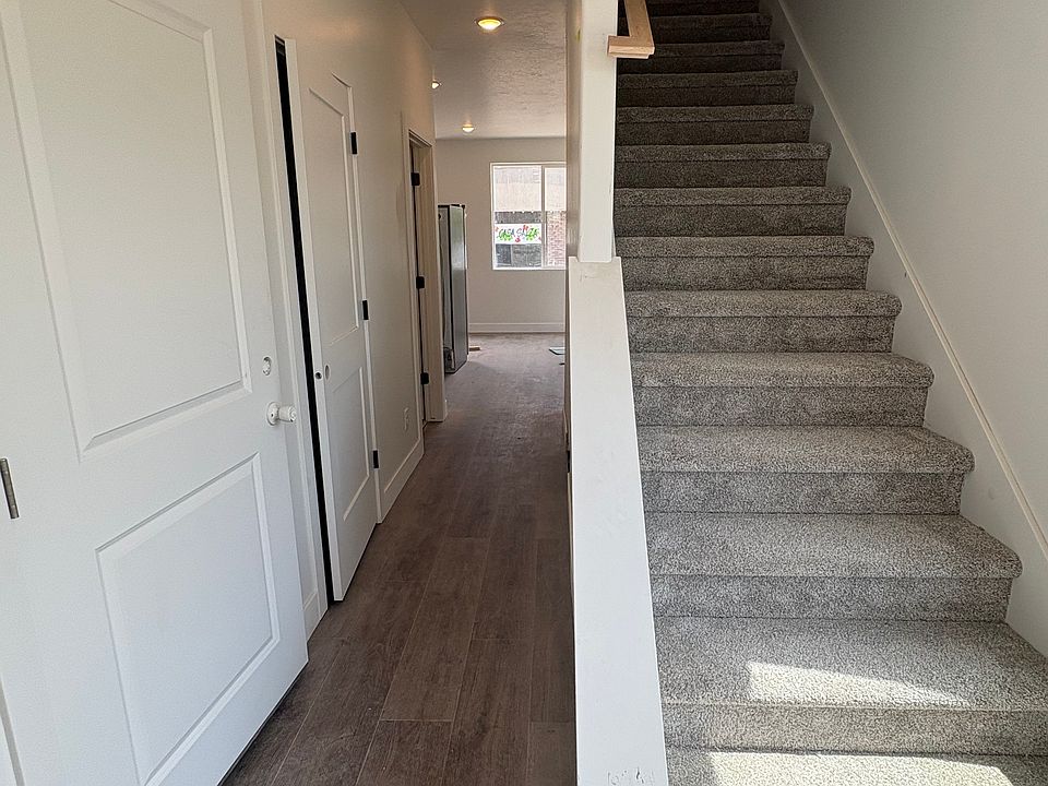 Front entryway, coat closet, & half-bathroom.