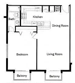 Floor plan 1B