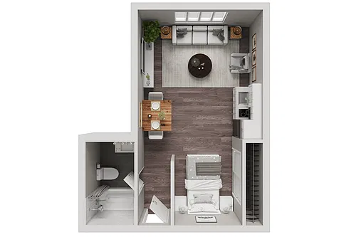 Floor plan 108th - The Courtyard