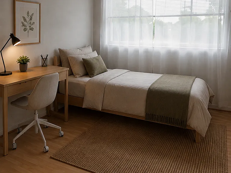 looking into the second bedroom