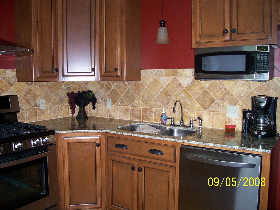 Kitchen remodel in Summer 2008. New cork flooring in kitchen & dining area