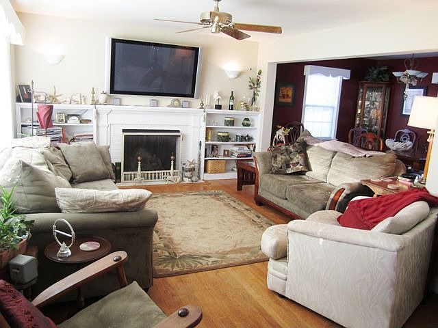 LIVING ROOM - OPEN TO DINING ROOM