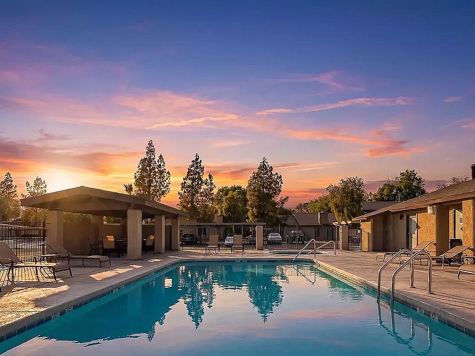 Resort-Style Pool at Sunset
