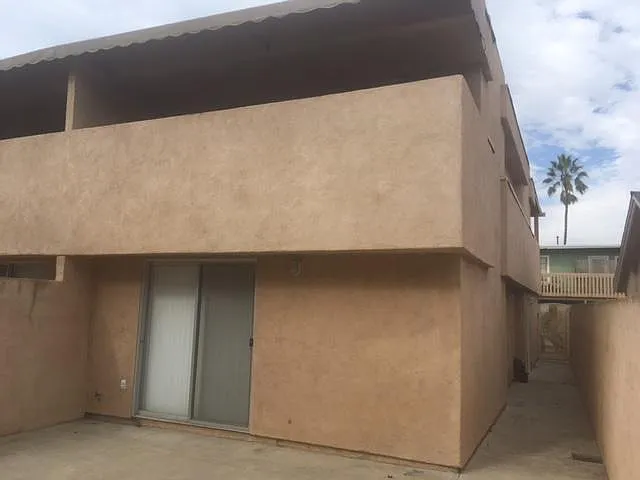Master bedroom slider to rear yard