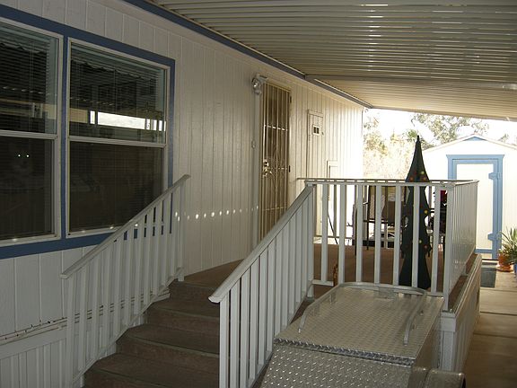 raised back porch w/ storage